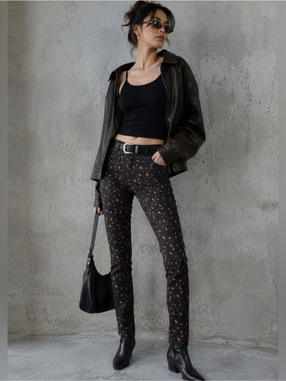 Carhartt WIP Riot Pant II Leopard Print Skinny Pants 26